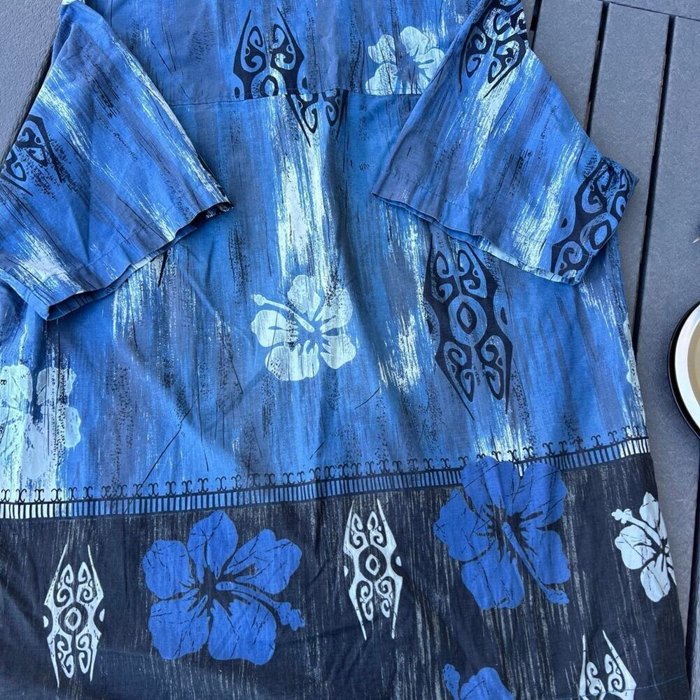 BILLABONG Button Down Cotton, Short Sleeve Blue Shirt, Men's size L - Picture 8 of 8